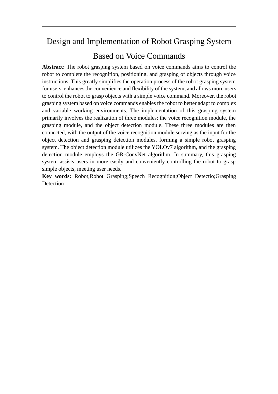 24年WP本科计算机科学与技术 基于语音指令的机器人抓取系统设计与实现定稿.docx_第2页