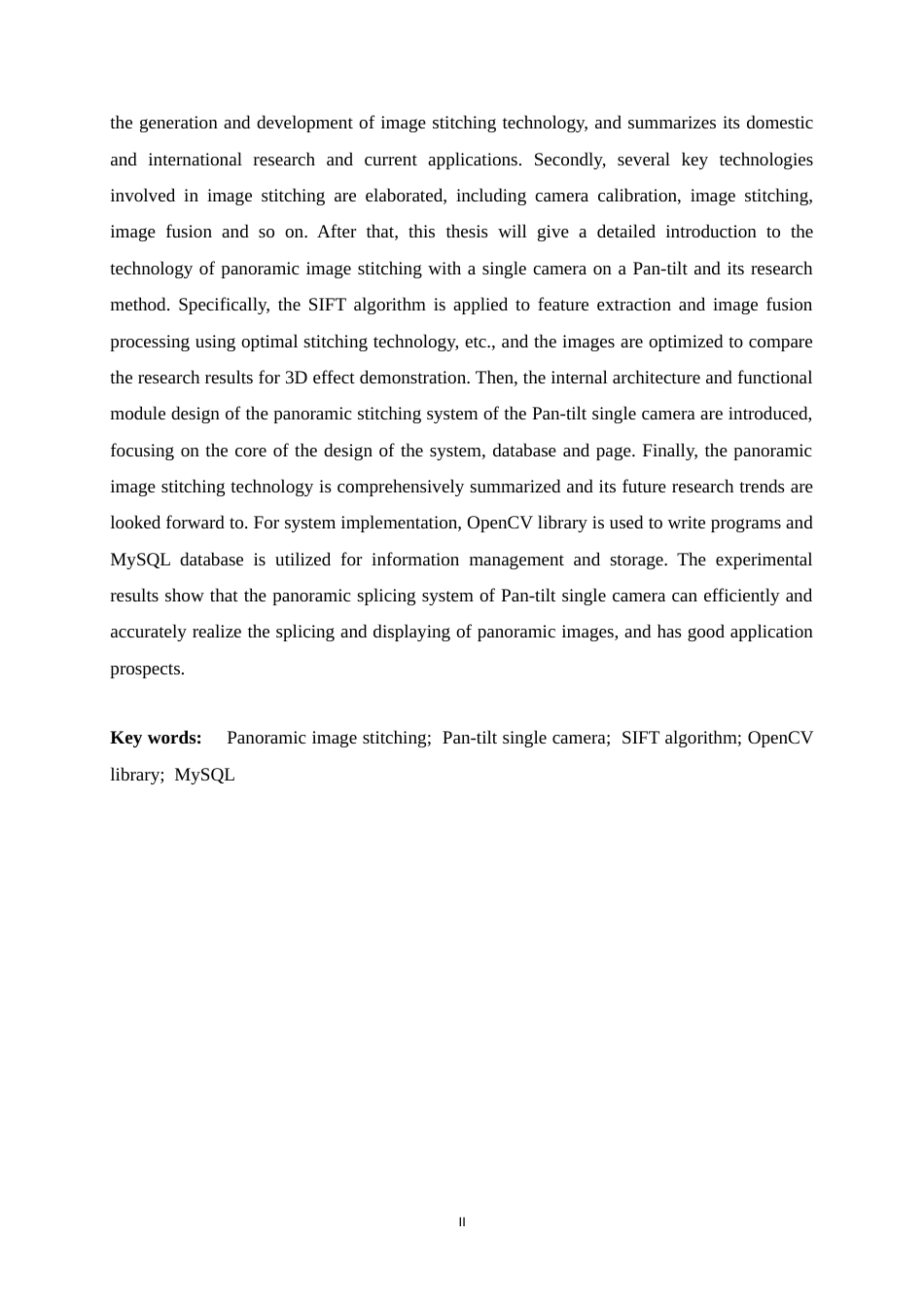 24年WP本科计算机科学与技术_云台单相机全景拼接系统设计与实现终稿-约23303字符.docx_第2页