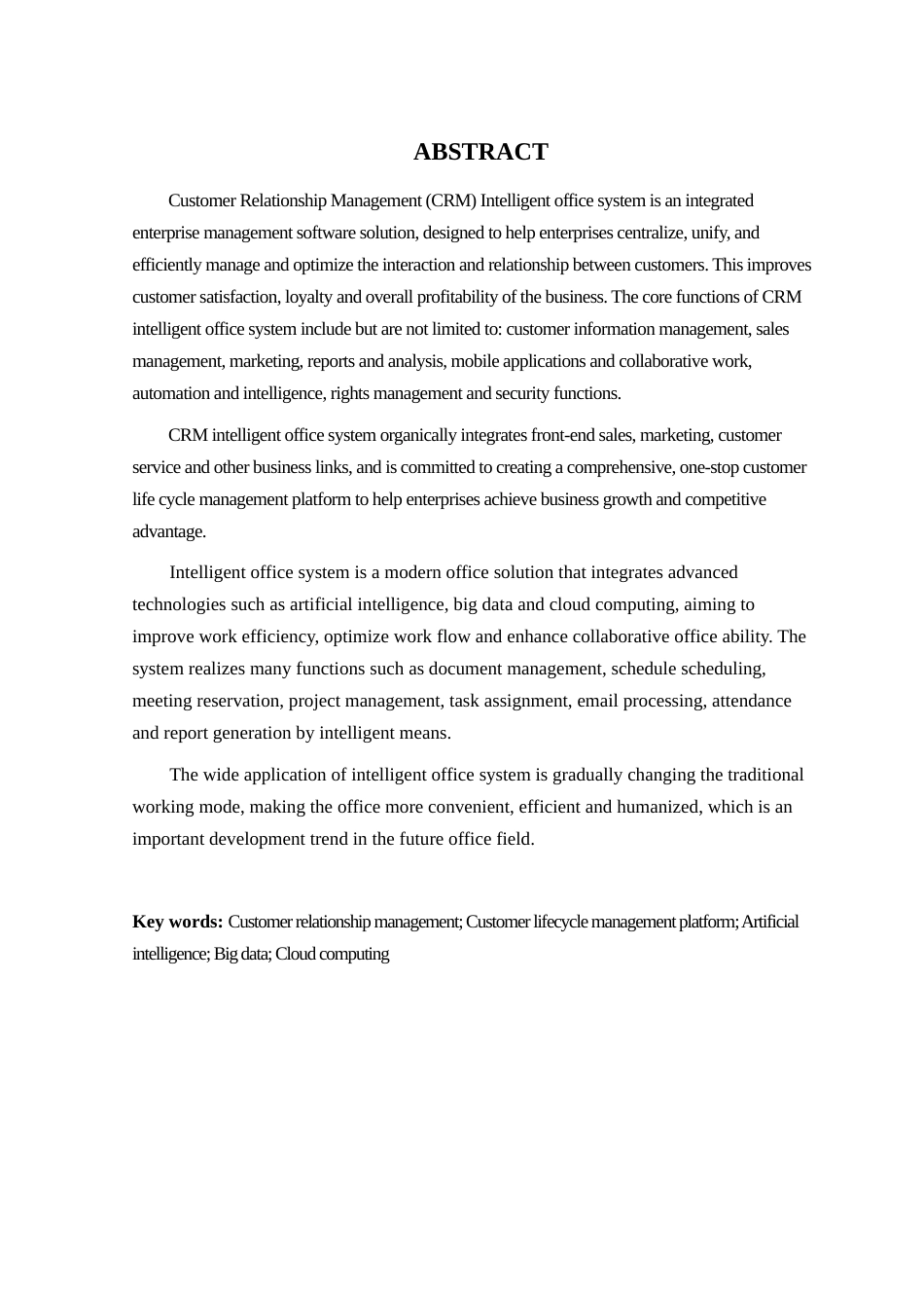 24年WP本科软件工程 CRM智能办公系统的设计与实现定稿-约25458字符.docx_第3页