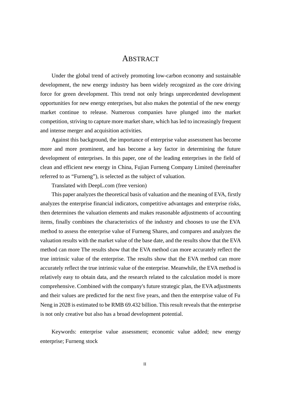 24年WP本科资产评估 基于EVA模型的企业价值评估研究——以福能股份为例定稿.docx_第2页