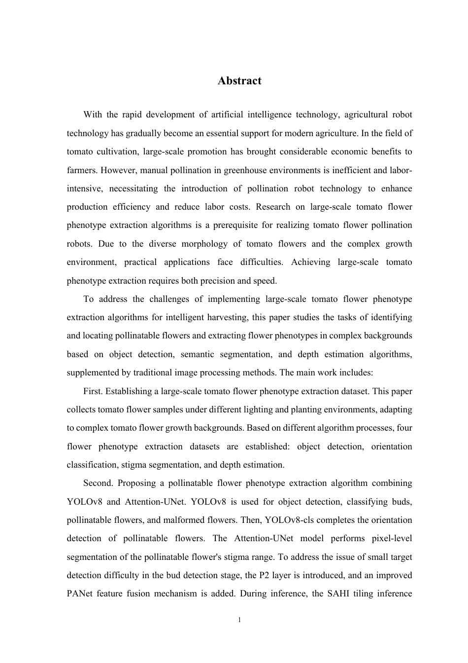 24年查重低计算机科学 智慧采摘的大规模番茄花番茄花定位识别算法的设计 关键词大规模番茄花表型提取;可授粉番茄花数据集;花期检测;朝向检测;柱头范围检测;花朵定位-最终稿正文定稿.pdf_第3页