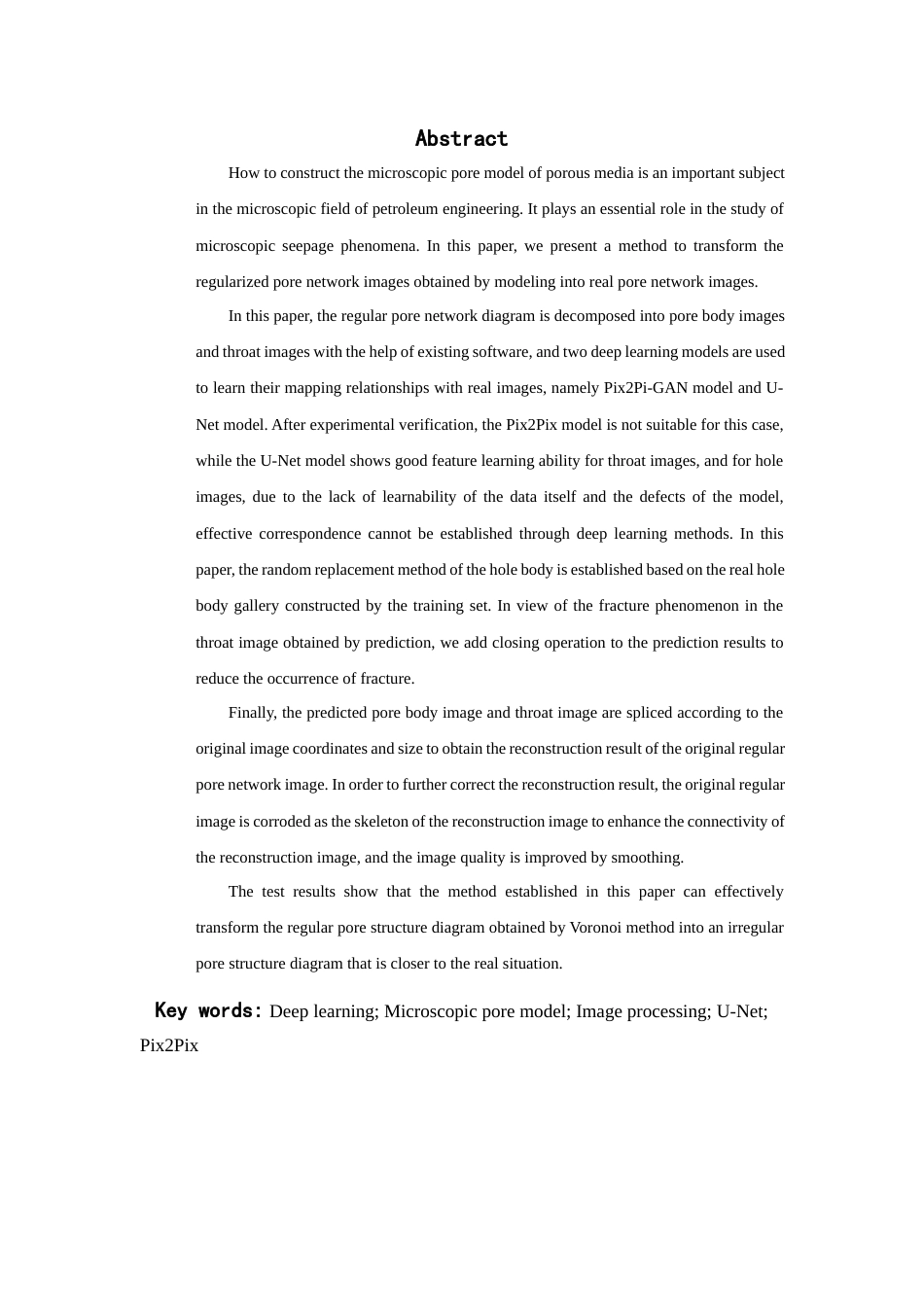 24年查重低数学与应用数学-基于深度学习多孔介质微观孔隙模型研究；微观孔隙模型；图像处理；U-Net；Pix2Pix定稿-约23205字符.docx_第4页
