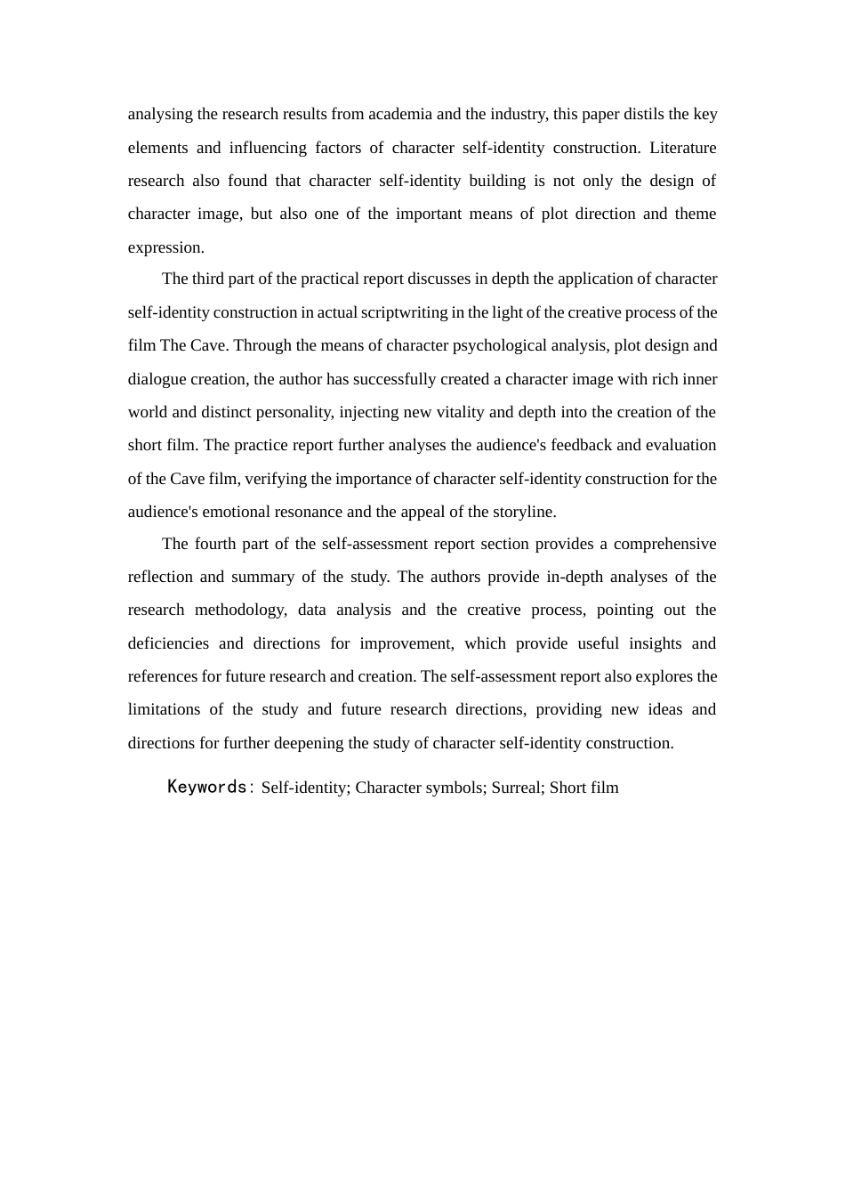 24年查重低数字媒体艺术 角色自我认同构建：短片中剧本创作研究——以《入山岫》影片为例定稿-约30357字符.docx_第5页