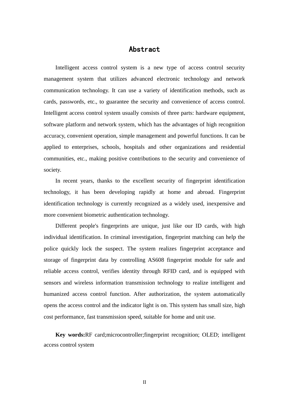 24年WP交稿电子信息工程 基于STM32的智能指纹门锁设计定稿.doc_第2页