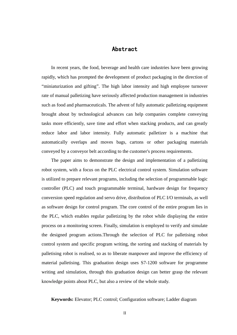 24年WP交稿自动化 基于PLC的物料码垛机控制系统设计定稿-约20211字符.docx_第2页