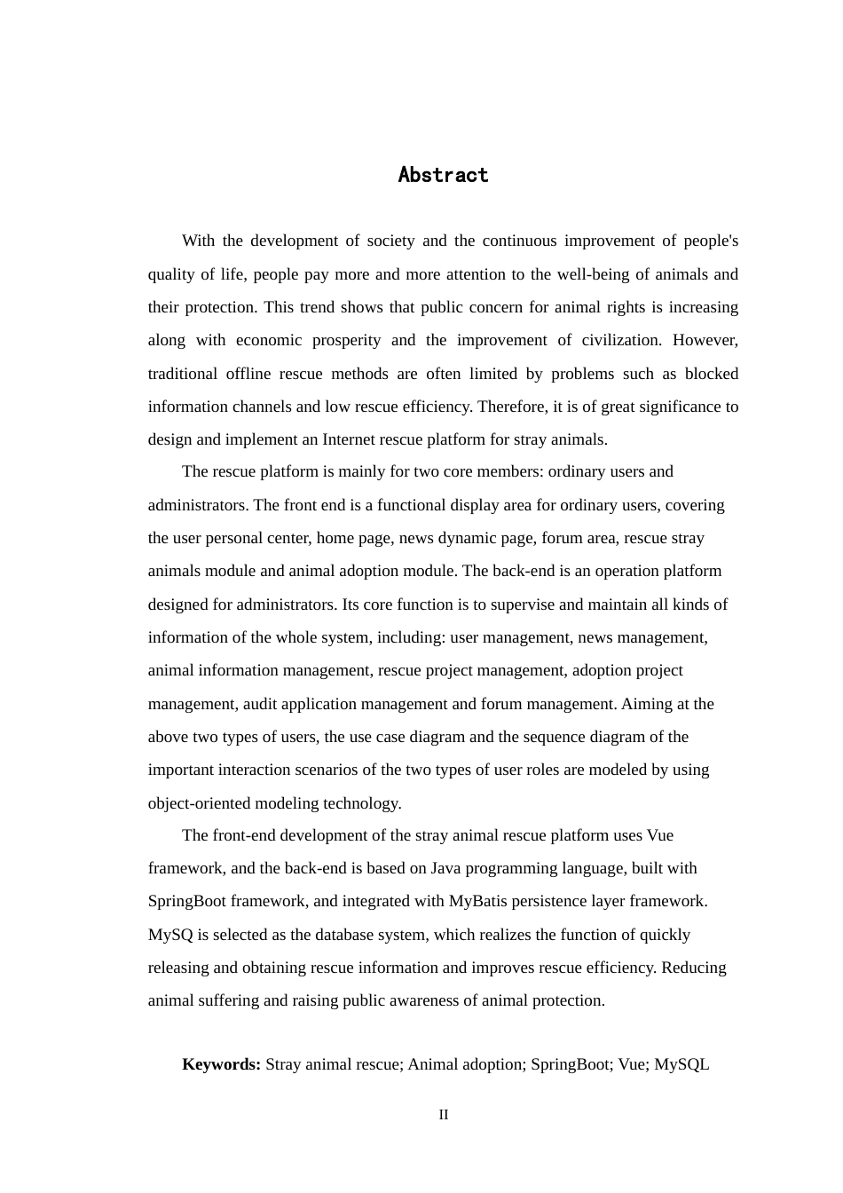 24年WP交稿软件工程 基于SpringBoot的流浪动物救助平台设计与实现定稿-约25928字符.docx_第2页