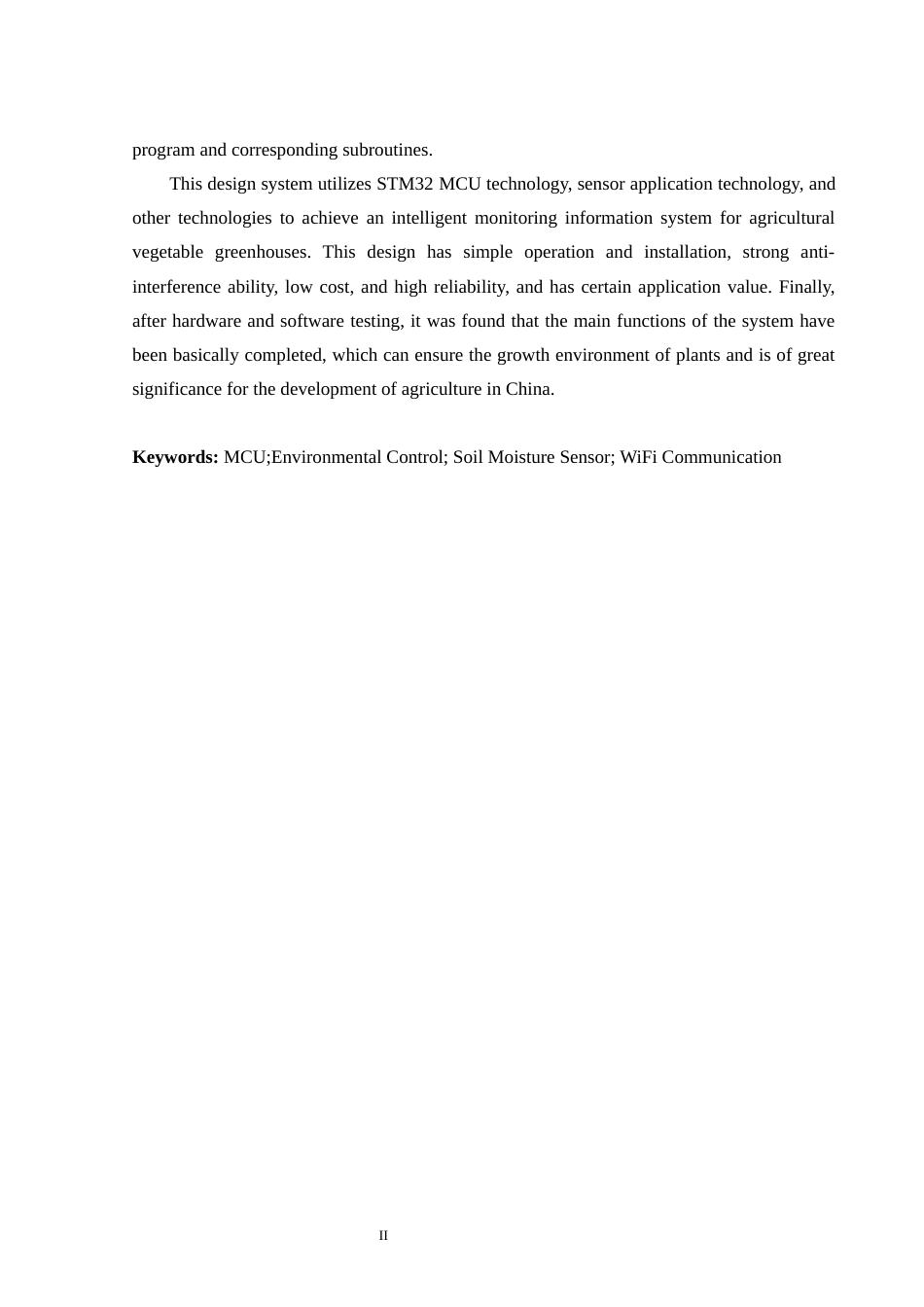 24年WP交稿电子信息 农业蔬菜大棚智能监控信息系统的设计与实现定稿-约23159字符.docx_第2页