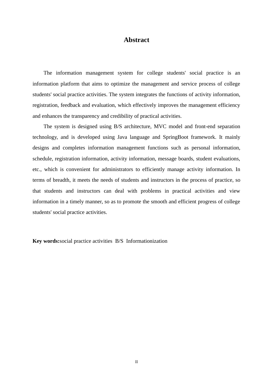 24年WP本科计算机科学与技术_大学生社会实践信息管理系统的设计与实现终稿-约16156字符.docx_第3页