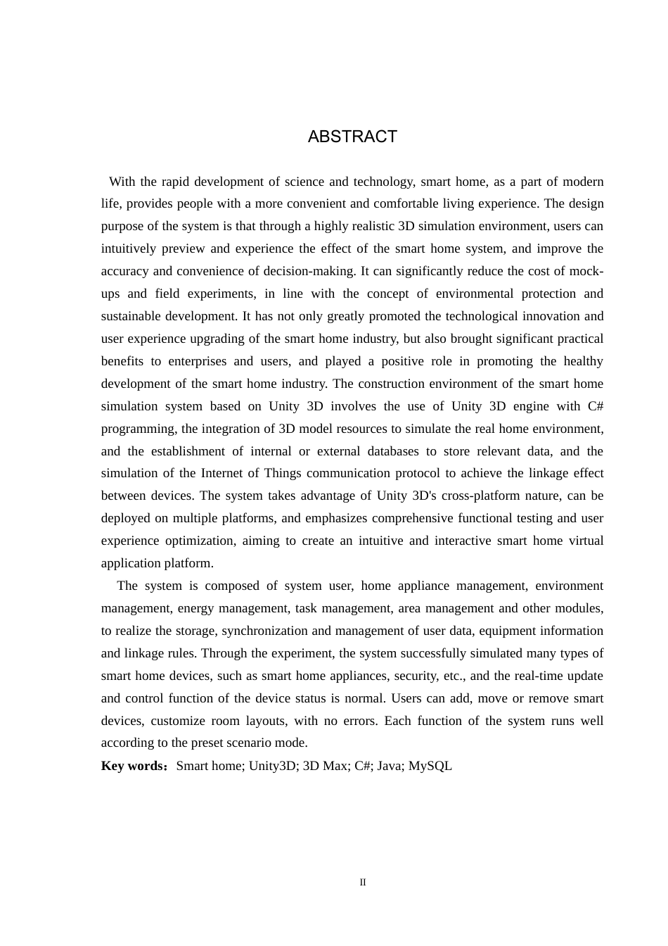 24年WP交稿计算机科学与技术_基于Unity3D的智能家居仿真系统设计与实现最终稿-约21404字符.docx_第2页