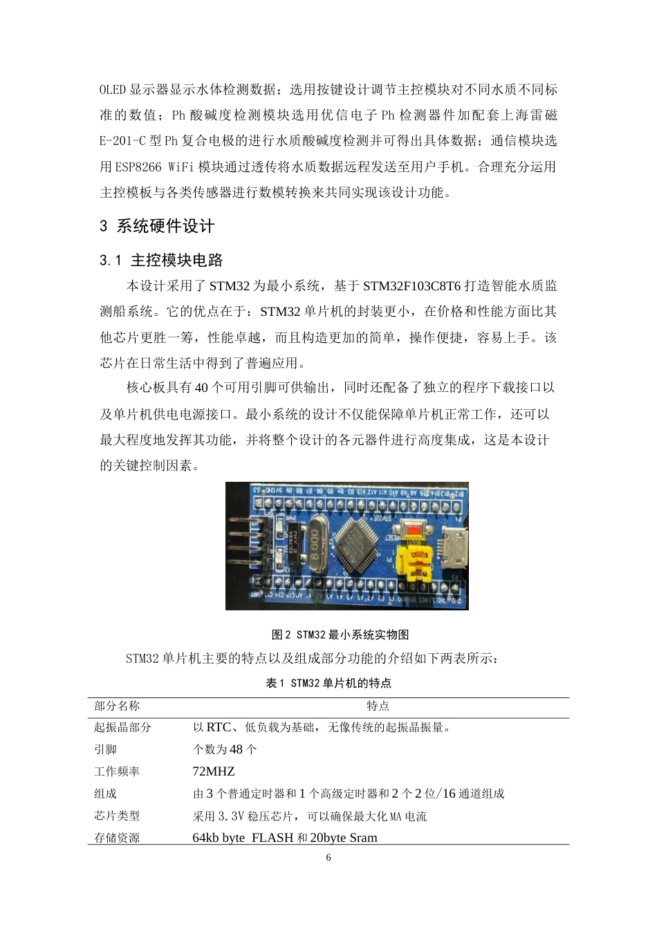 24年WP交稿通信工程 基于STM32的水质监测船系统终稿-约12606字符.docx_第6页