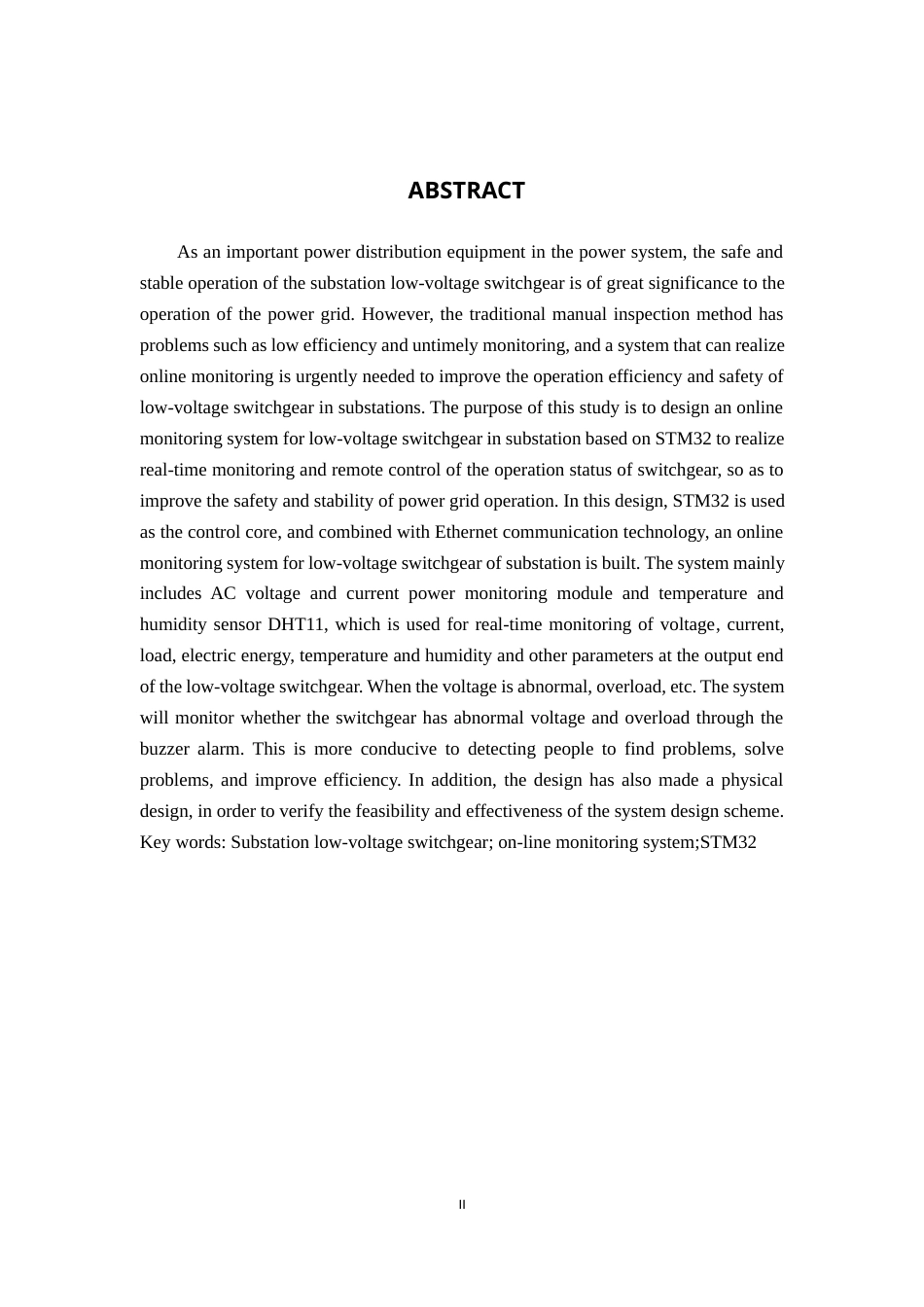 24年WP交稿电气工程及其自动化-变电站低压开关柜在线监测系统设计最终稿-约39174字符.docx_第2页