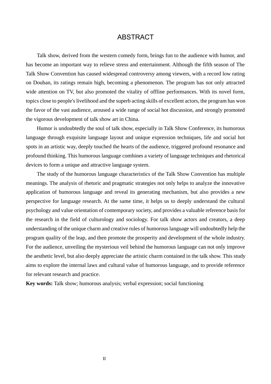 25年WP汉语言文学 脱口秀大会》的幽默语言特色研究 过AI率-约19191字符.docx_第2页