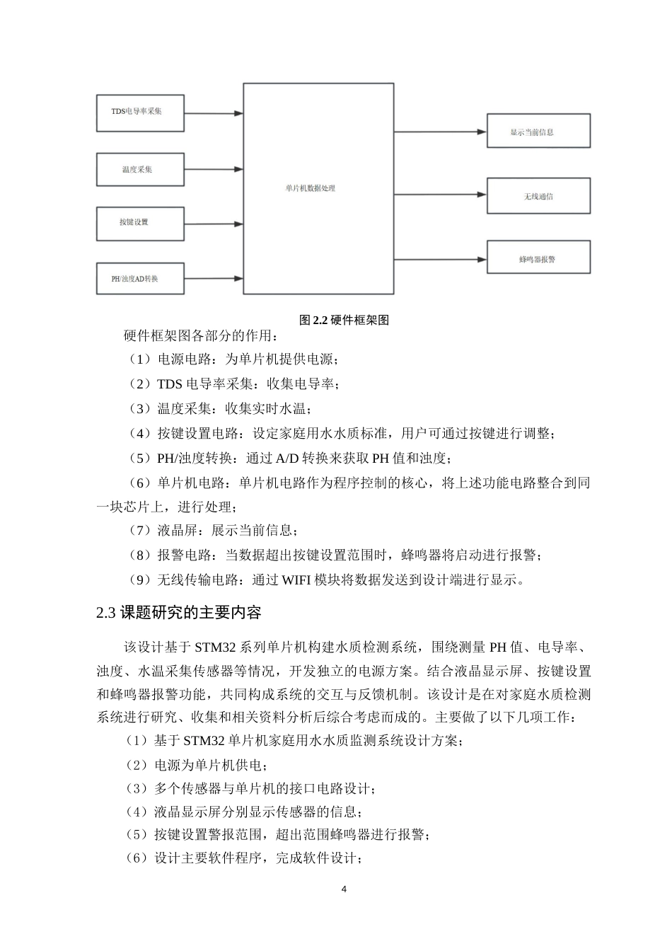 25年WP电子信息工程- 基于STM32的家庭用水水质监测系统设计终稿 过AI率-约10519字符.doc_第8页