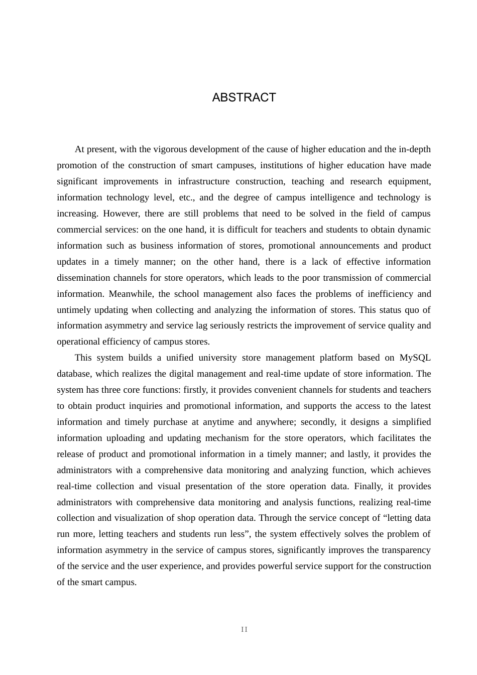 25年WP本科计算机科学-基于Springboot的高校商铺销售系统的设计开发定稿 过AI率-约23327字符.doc_第2页