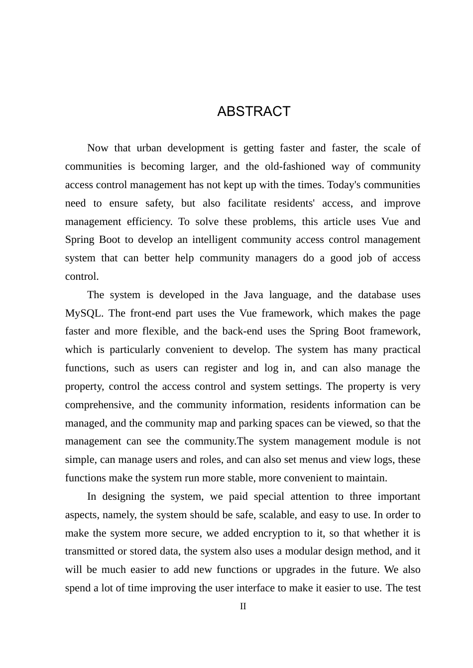 25年WP本科计算机科学-基于Vue和SpringBoot的智慧社区门禁管理系统定稿 过AI率-约25512字符.doc_第2页