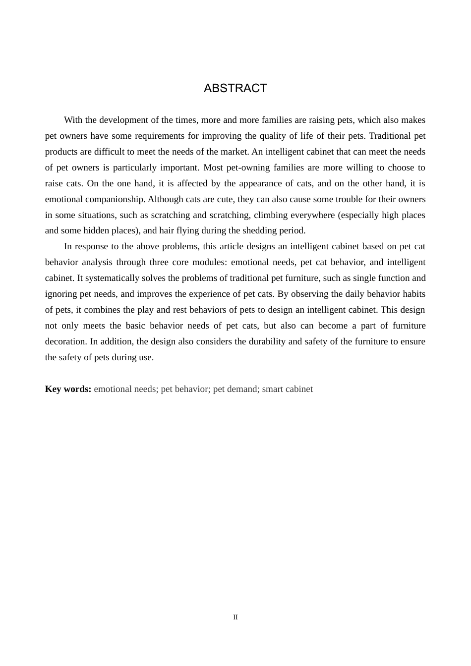 25年WP产品设计家电-基于宠物猫行为分析的智能柜设计定稿 过AI率.doc_第2页