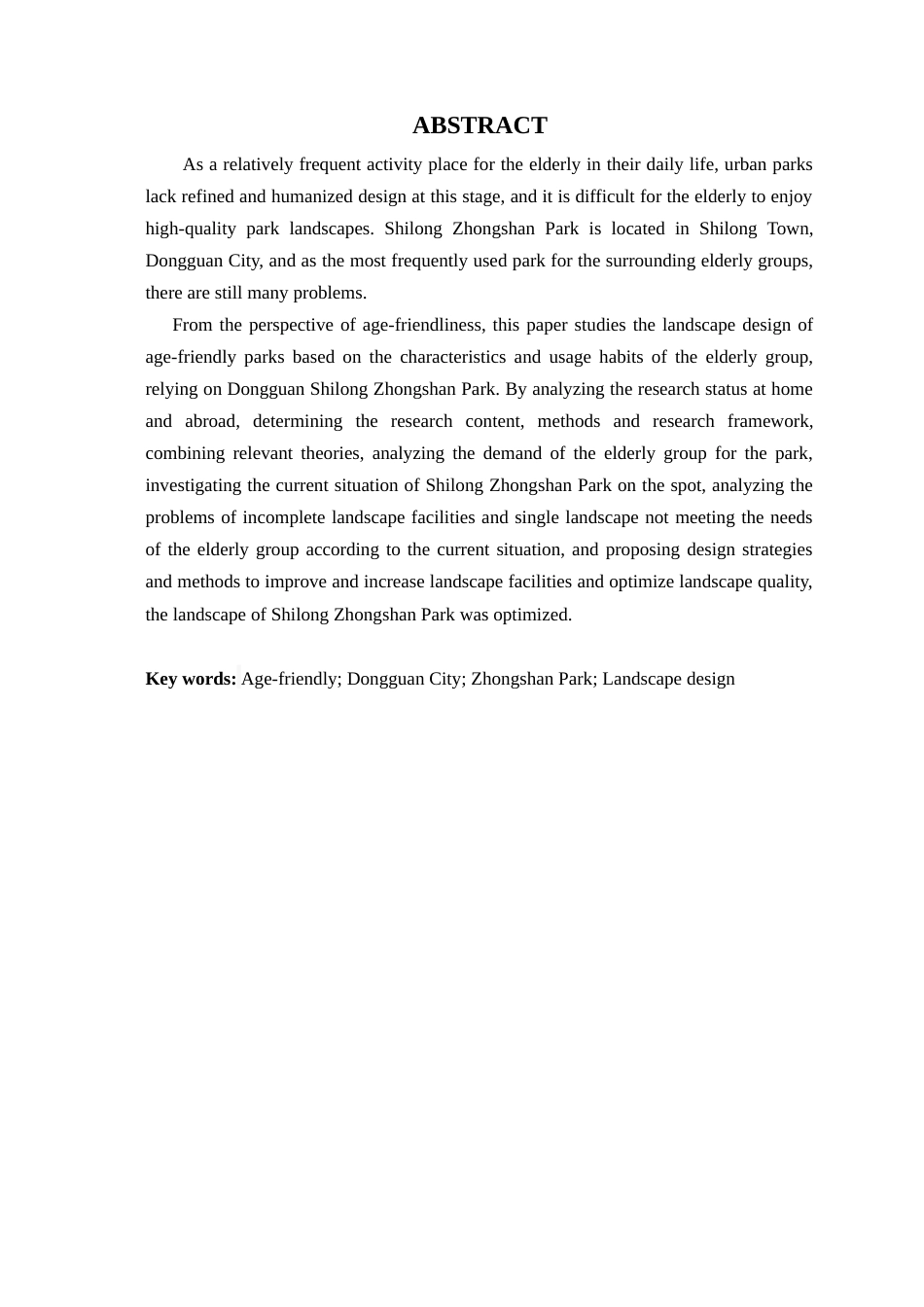 25年WP风景园林本科-基于老年友好的东莞石龙中山公园景观设计定稿 过AI-约13546字符.docx_第3页