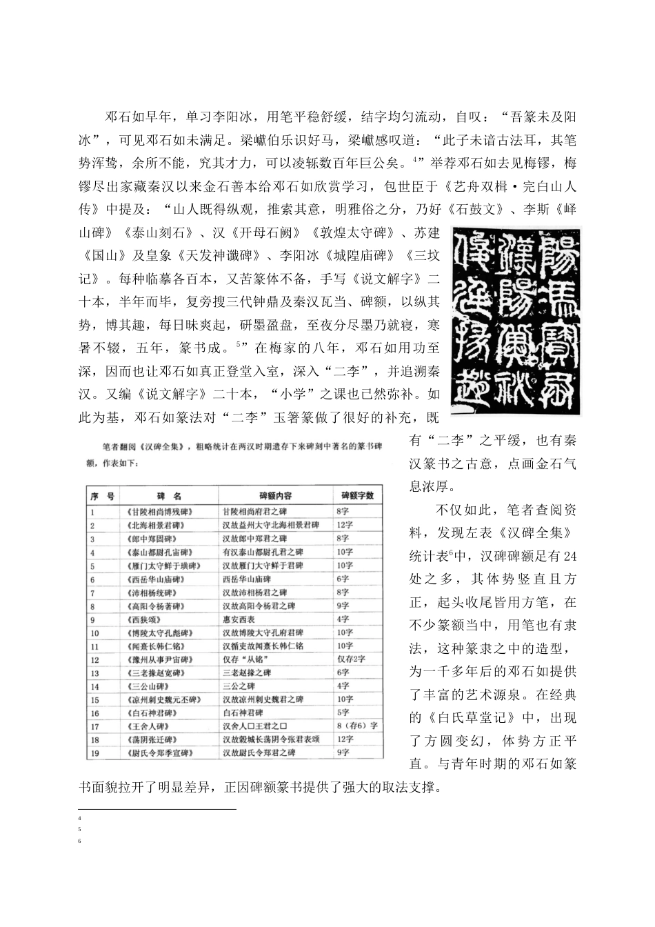 25年WP稿过AI率书法学 《邓石如白氏草堂记》的艺术特点及其临创心得30.84-16.65-约8950字符.docx_第6页