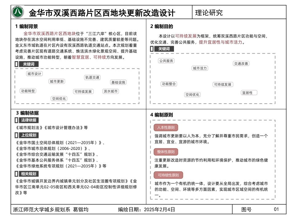 25年WP过AI城乡规划 金华市双溪西路片区西地块更新改造设计_论文答辩稿-约18002字符.pdf_第4页