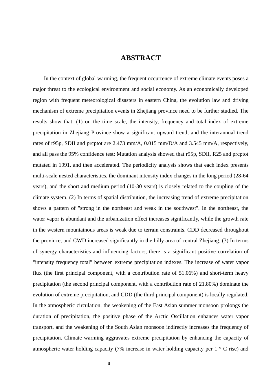 25年WP过AI地理科学 近60年浙江省极端降水事件的时空变化特征及其影响因素研究答辩稿本科-约16878字符.docx_第4页