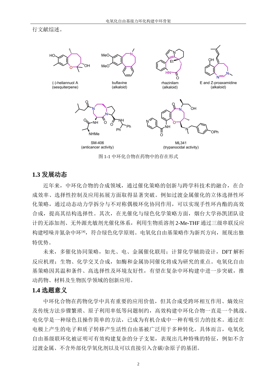 25年WP过AI化学 电氧化自由基接力环化构建中环骨架本科答辩稿-约23470字符.doc_第6页
