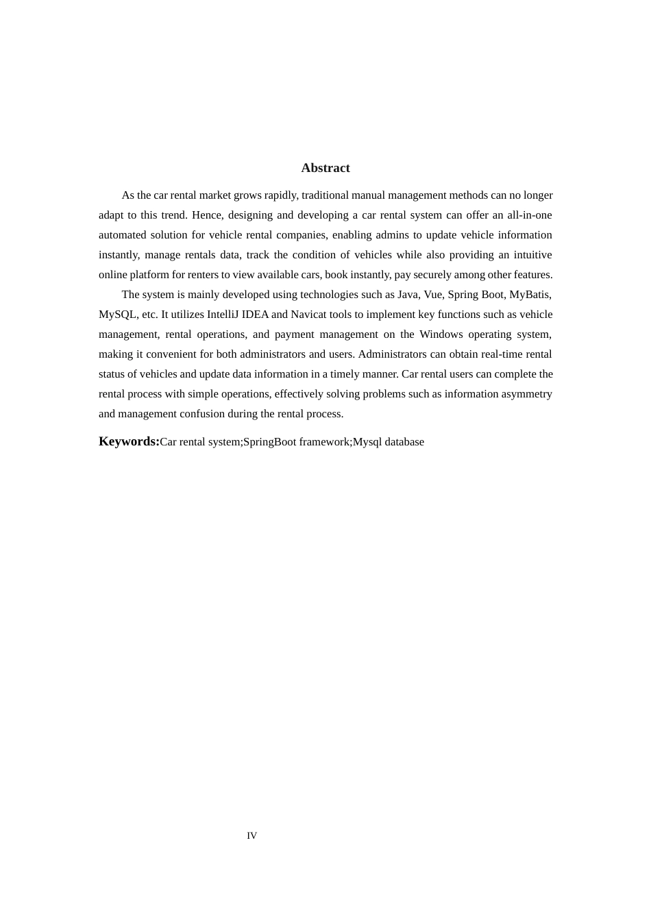 25年WP过AI率计算机科学与技术-基于SpringBoot和vue的汽车租赁管理系统的设计与实现14.220定稿 -约39091字符.docx_第4页