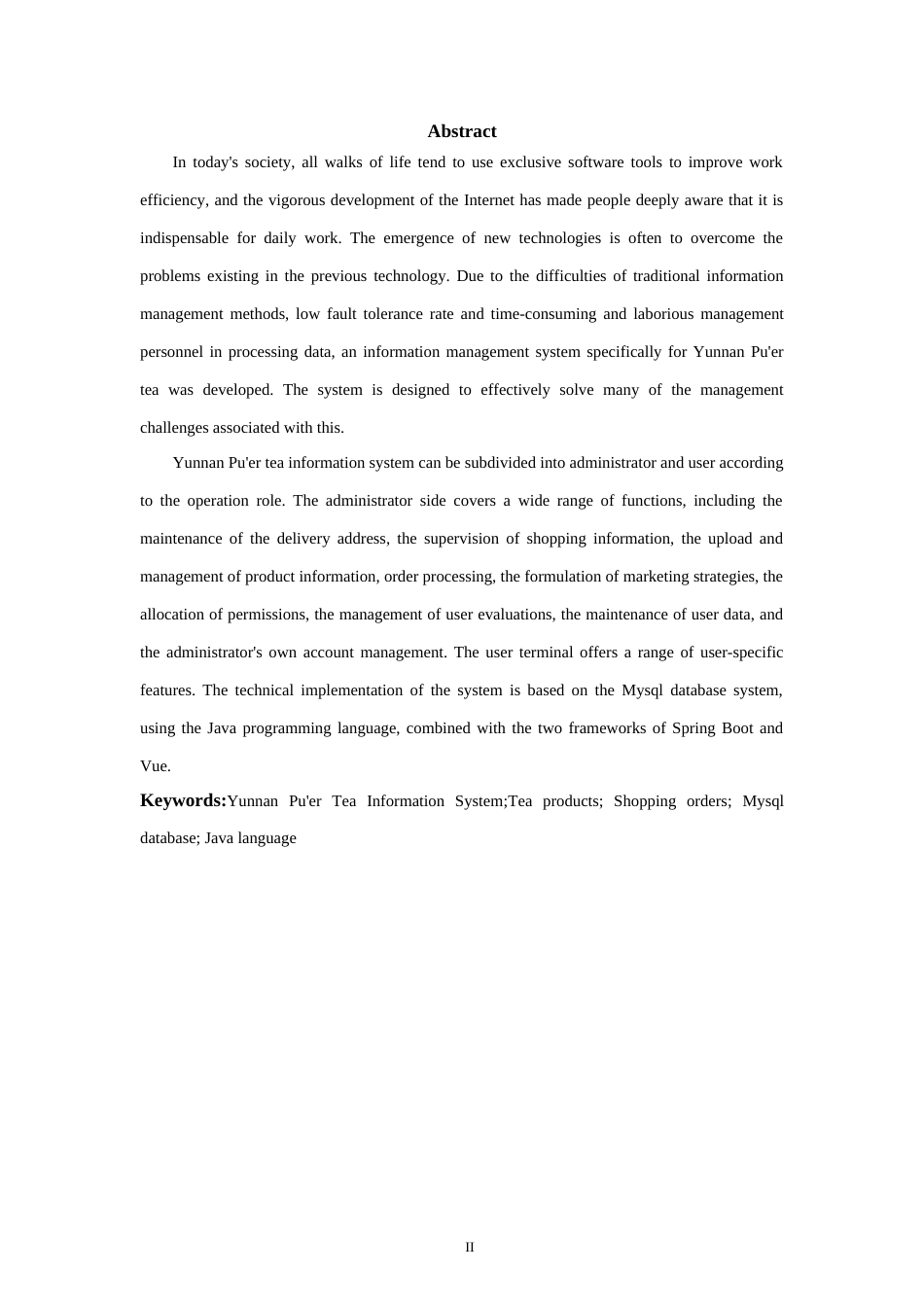 25年WP过AI率计算机科学与技术-基于Vue+SpringBoot的云南普洱茶信息系统9.130定稿-约29225字符.doc_第4页