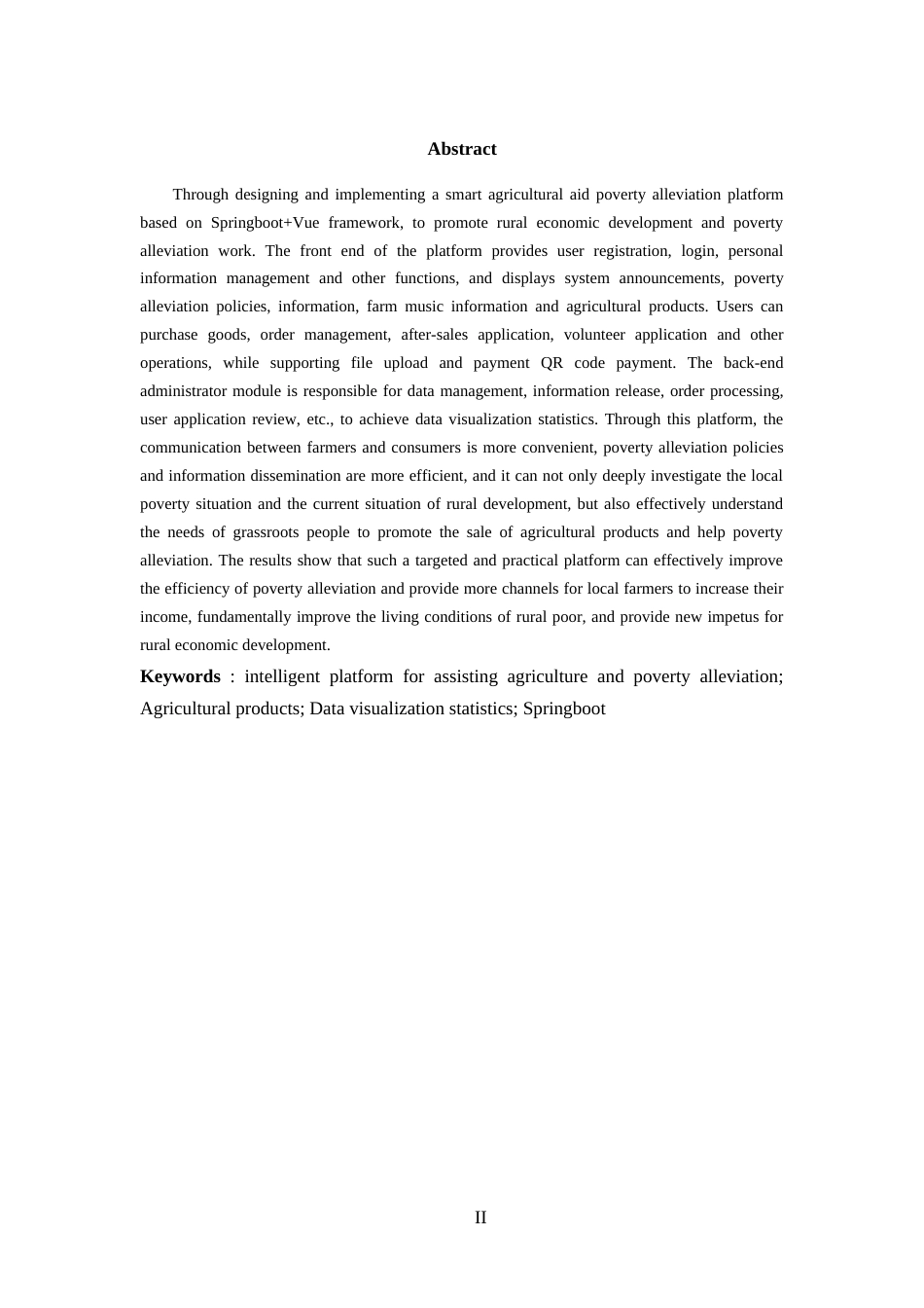 25年WP过AI率软件工程-基于SpringBoot+Vue的智慧助农扶贫平台的设计与实现18.770定稿-约44188字符.doc_第3页