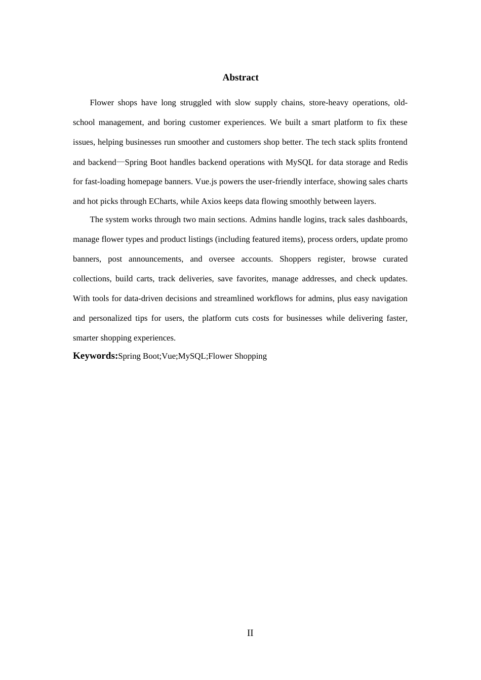 25年WP过AI率软件工程-基于springboot的鲜花购物平台管理系统的设计与实现7.340定稿 .docx_第5页