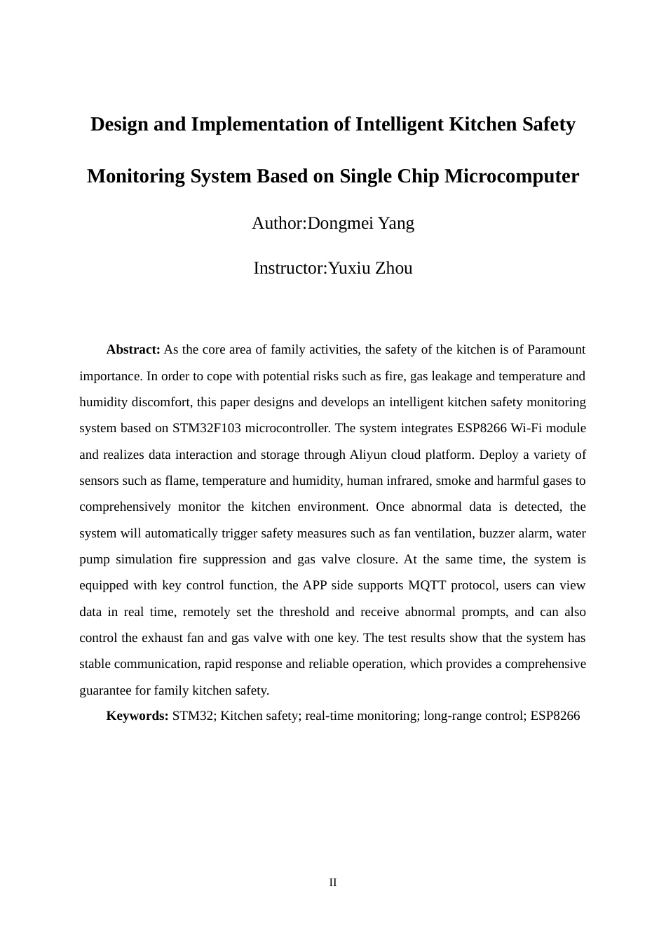25年WP过AI物联网工程-基于单片机的智能厨房安全监测系统的设计与实现定稿-约26359字符.doc_第4页