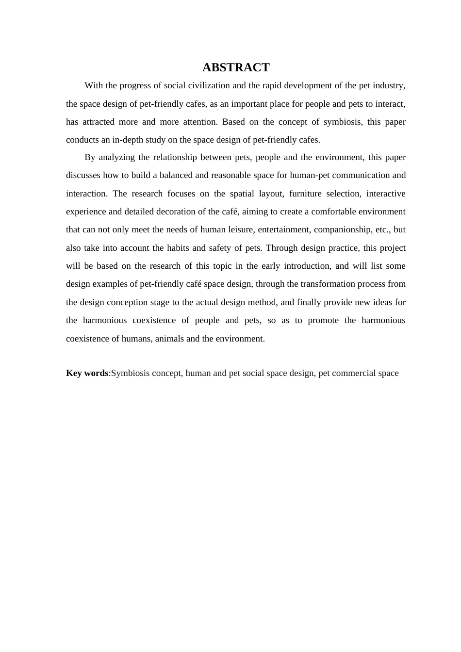 25年WP环境设计本科-基于共生理念的宠物友好型咖啡厅空间设计研究定稿 过AI.doc_第3页