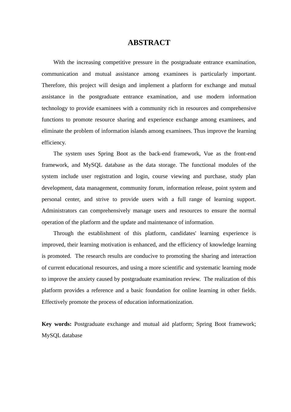 25年WP计算机科学-大学生考研交流互助平台的设计与实现定稿-约17892字符.docx_第4页