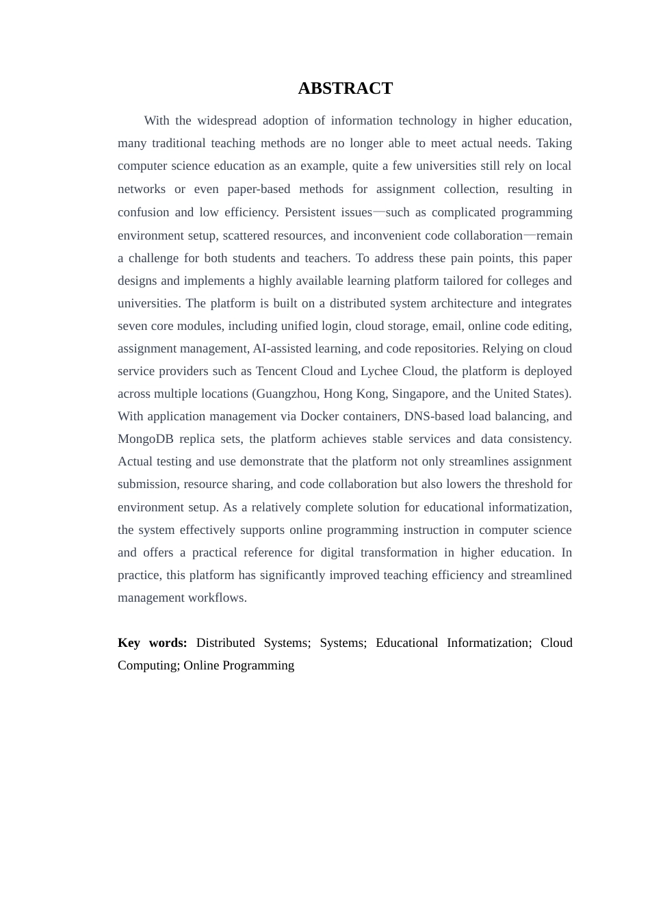 25年WP计算机科学-高可用学习平台的设计与实现定稿-约30422字符.doc_第3页