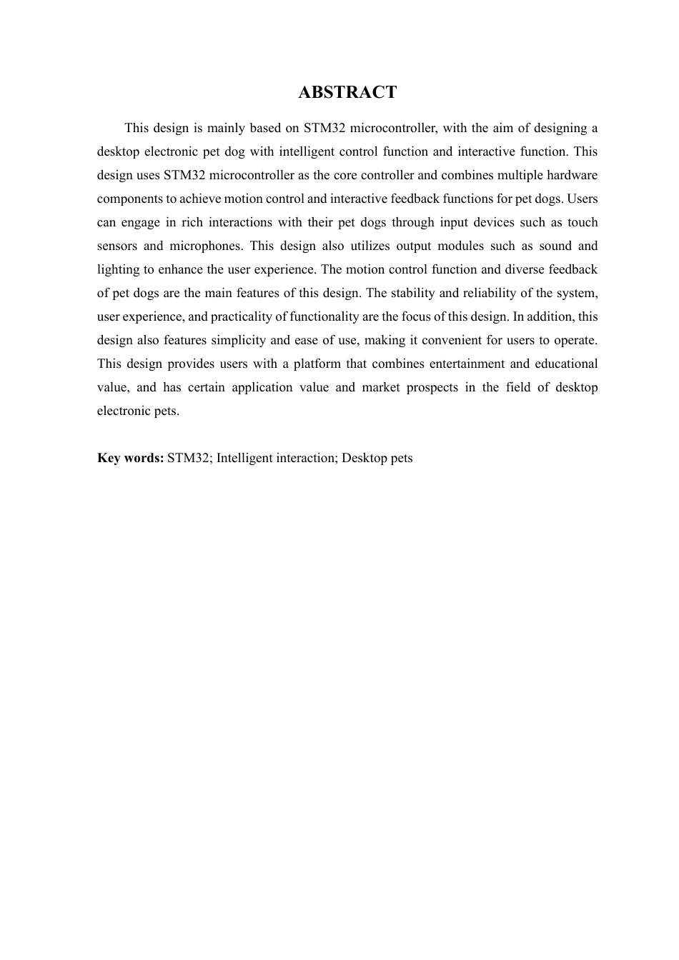 25年WP通信工程-基于STM32的桌面电子宠物设计 过AI率-约15679字符.pdf_第3页