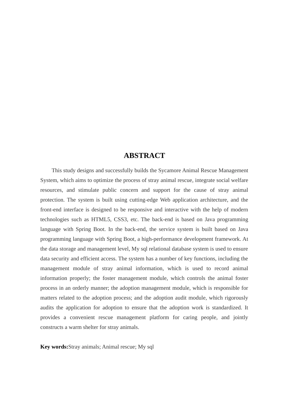 25年WP计算机科学-梧桐动物救助管理系统的设计与实现定稿-约26318字符.doc_第2页
