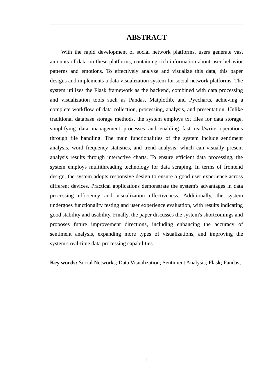 25年WP网络工程本科 社交网络平台数据可视化系统的设计与实现学院：信息技术学院定稿 过AI-约24500字符.doc_第3页