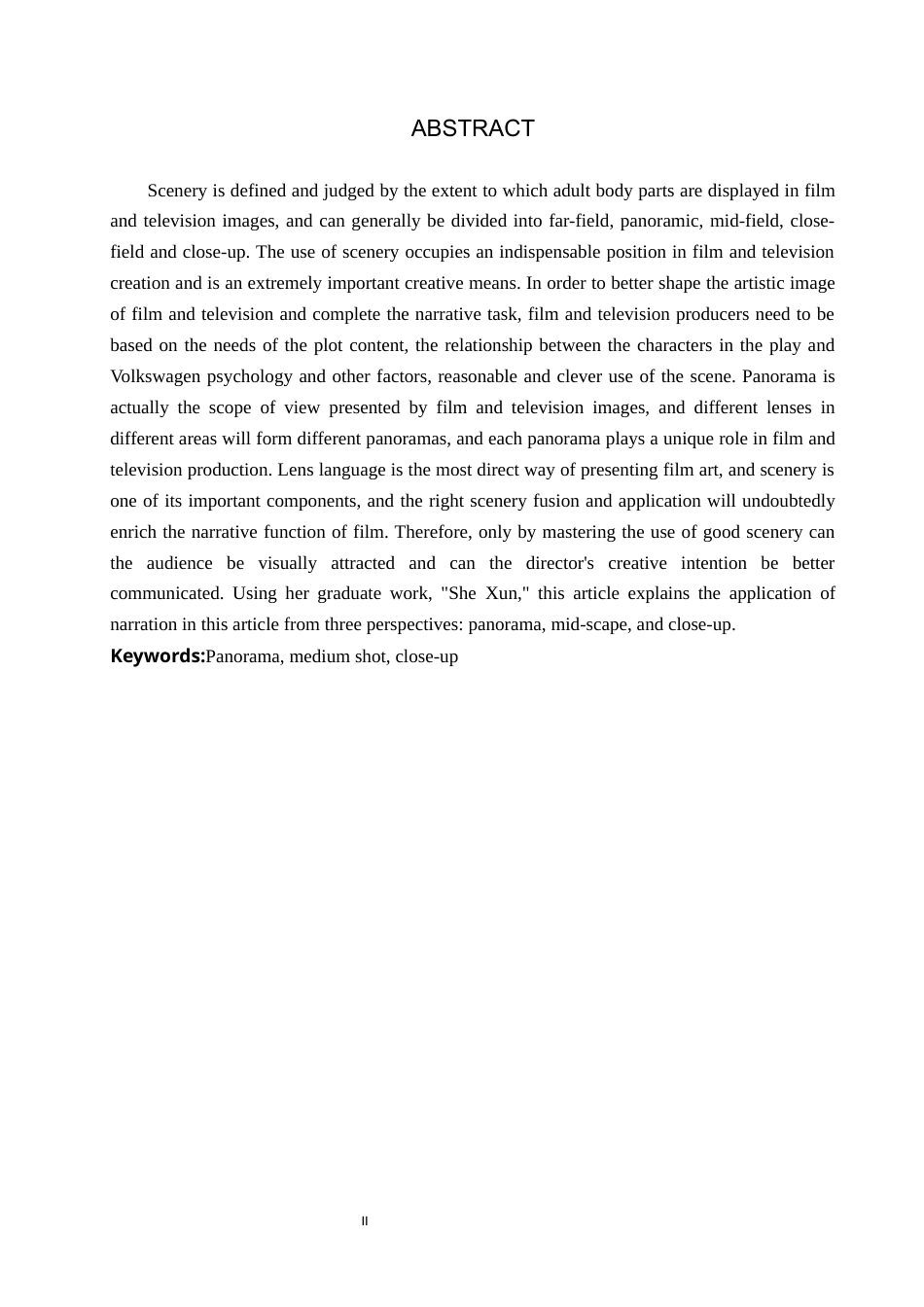 25年WP戏剧影视导演 毕业作品《她寻》中景别的作用阐述关键词：全景；中景；特写定稿 过AI率-约10658字符.docx_第2页