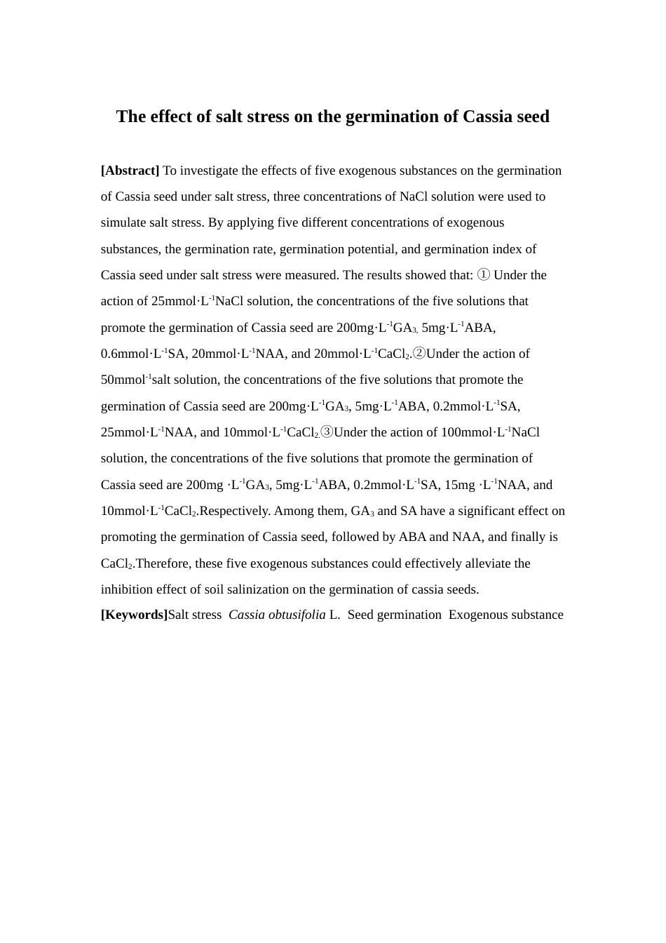 25年本科中草药栽培与鉴定-盐胁迫对决明子种子萌发的影响-22.330定稿 过AI-约21324字符.docx_第3页