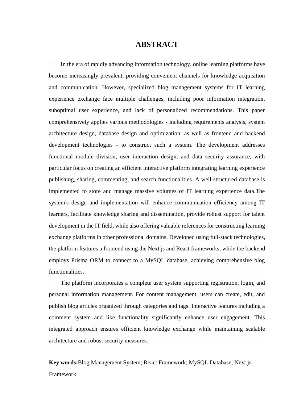 25年WP网络工程 学习心得交流博客管理系统的设计与实现学院：信息技术学院终稿-约16264字符.docx_第3页