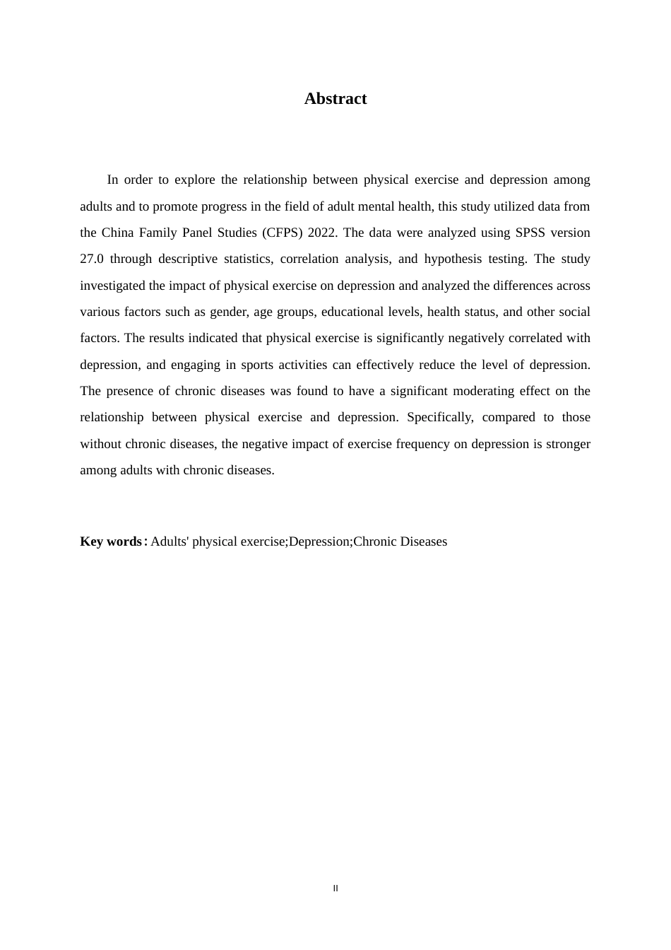 25年WP过AI心理学CFPS 2022年数据视角下成年人体育锻炼与抑郁的关系探究-约11567字符.docx_第2页