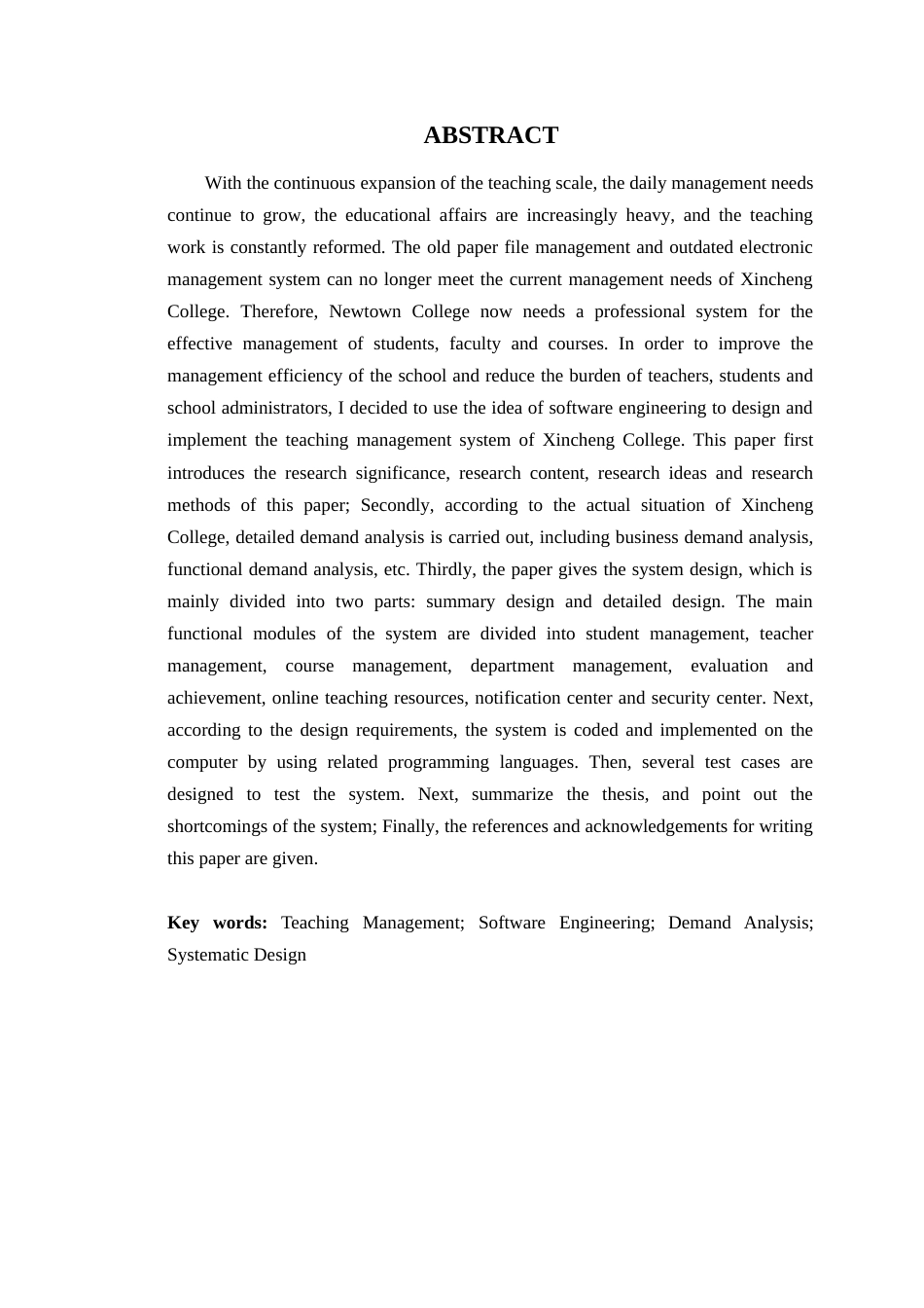 24年WP本科软件工程 新城学院教学管理系统的设计与实现-约48649字符.docx_第5页