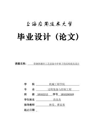 22年WP 带钢热镀锌工艺设备中炉鼻子的结构优化设计-约32377字符.docx