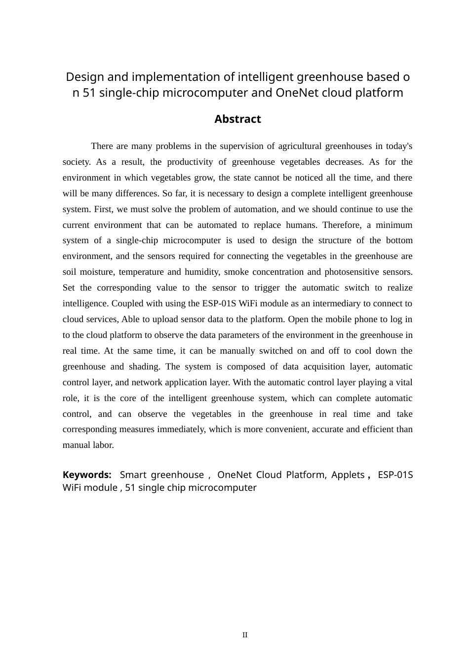 22年WP 基于51单片机和OneNet云平台的智能大棚的设计与实现-约20054字符.docx_第6页