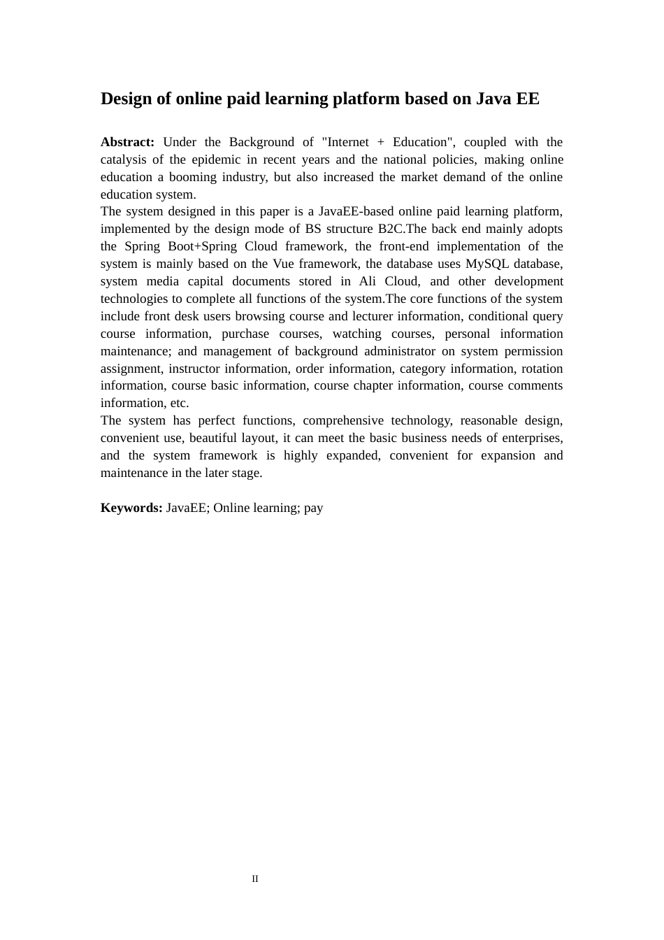 22年定稿_基于JavaEE的在线付费学习平台的设计-约19038字符.docx_第4页