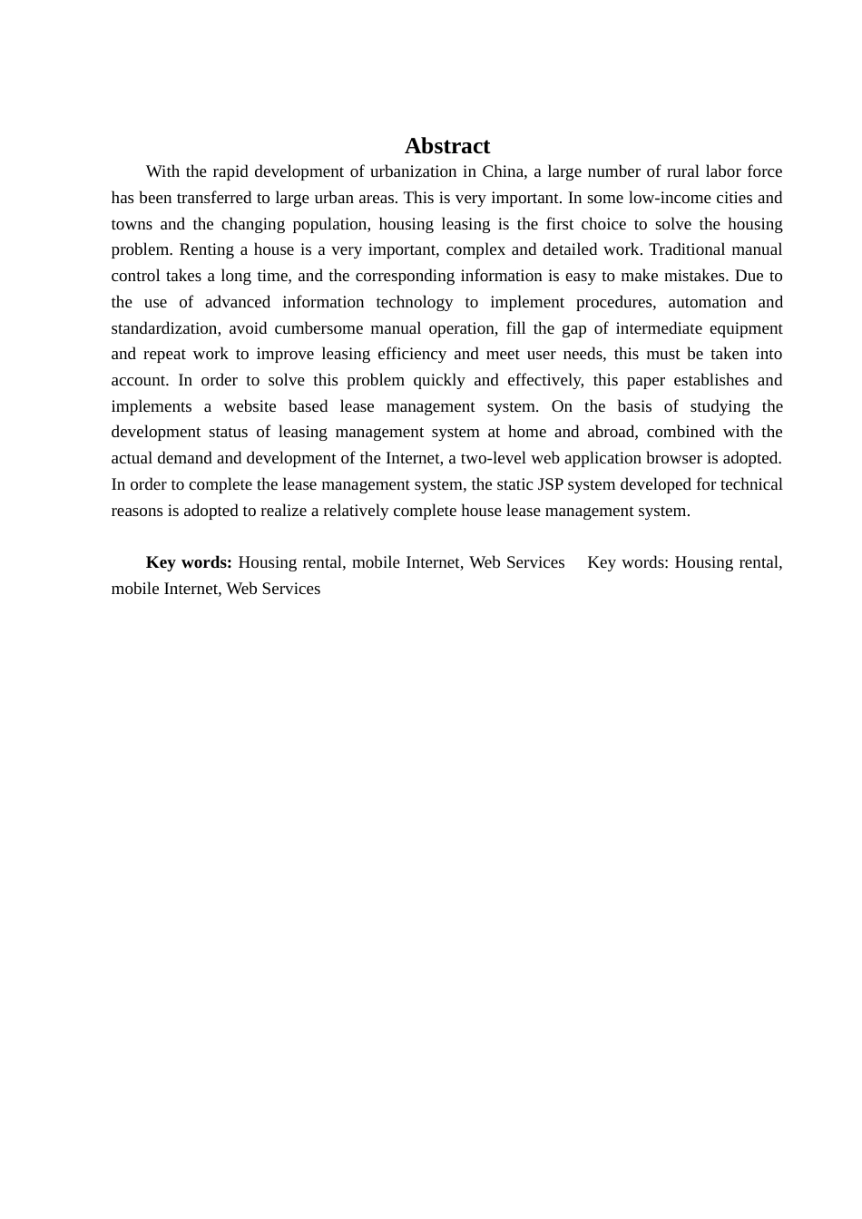 22年WP终稿 基于web的房屋租赁系统的设计与实现-约10132字符.docx_第4页