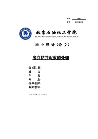22年WP 废弃钻井泥浆的处理-约13455字符.docx