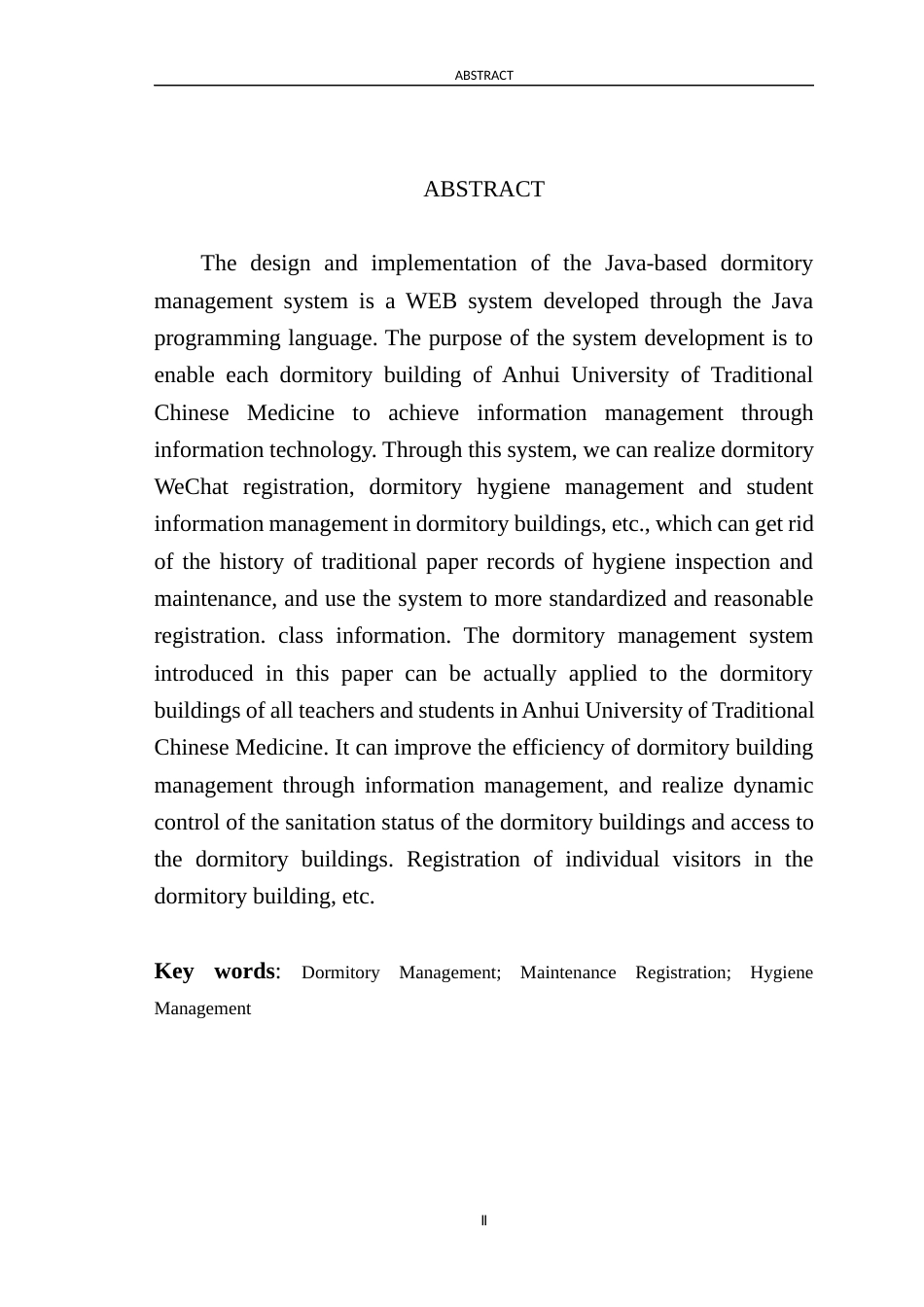22年WP 基于Java的宿舍管理系统的设计与实现论文V1-约12602字符.docx_第7页
