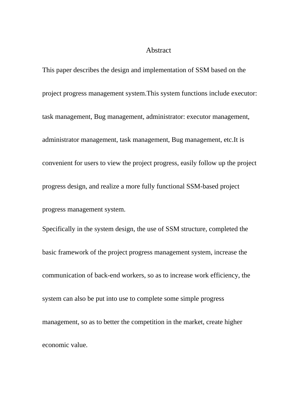 22年WP 基于SSM的项目进度管理系统-约9021字符.docx_第4页
