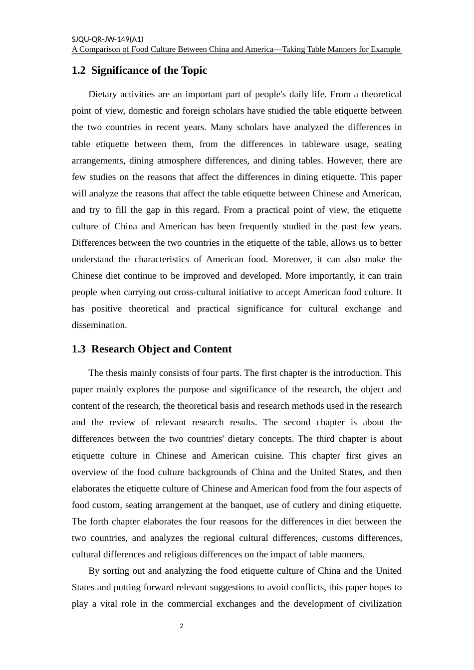 22年WP终稿 _A Comparison of Food Culture Between China and America—Taking Table Manners for Example-约38541字符.docx_第7页