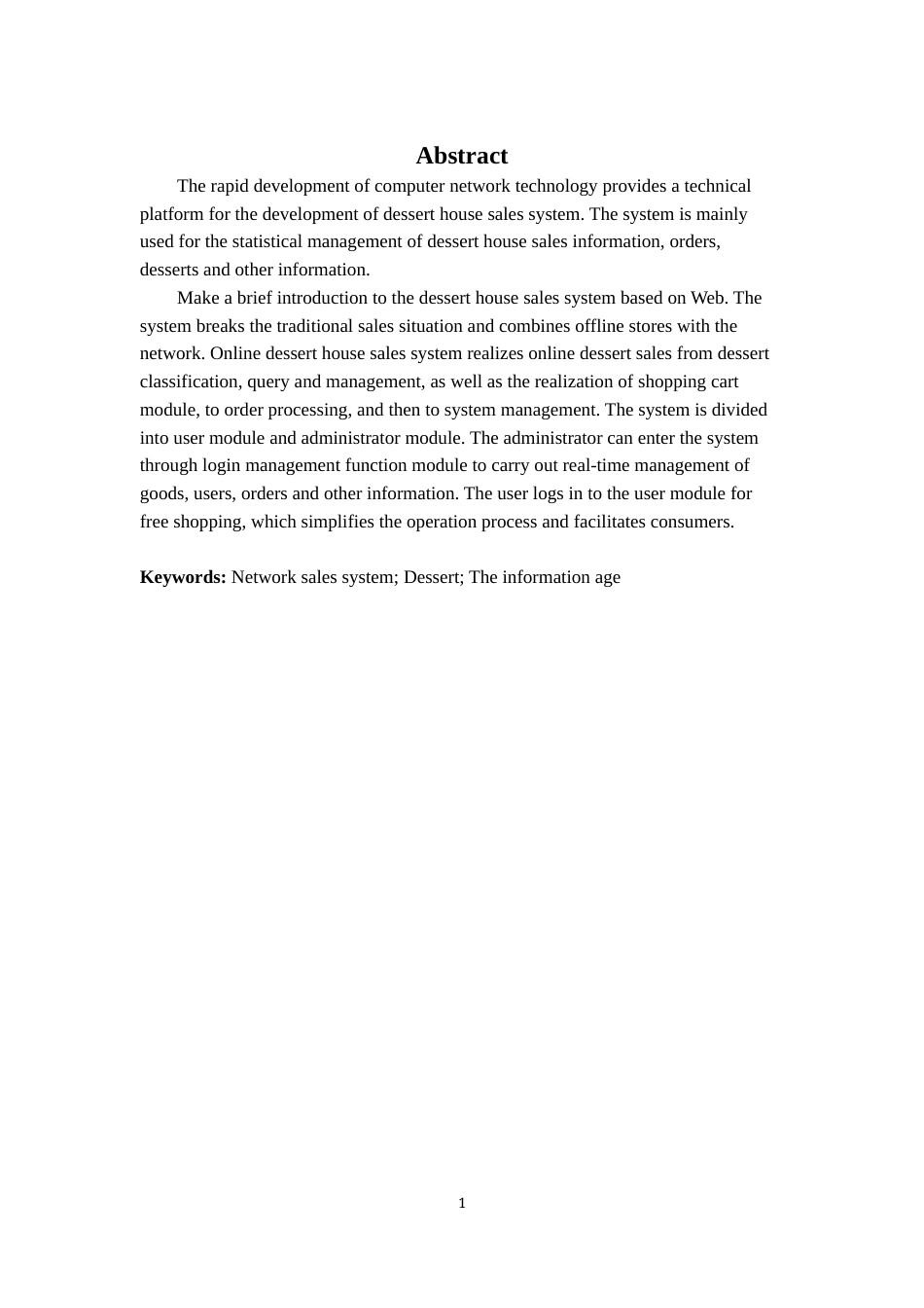 22年WP 基于Web的甜品屋销售系统的设计与实现 (3)-约10455字符.docx_第4页